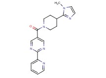 5-{[4-(1-methyl-1H-imidazol-2-yl)-1-piperidinyl]carbonyl}-2-(2-pyridinyl)pyrimidine