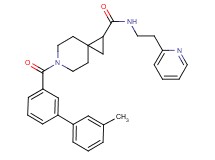 6-[(3'-methyl-3-biphenylyl)carbonyl]-N-[2-(2-pyridinyl)ethyl]-6-azaspiro[2.5]octane-1-carboxamide