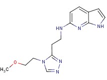 N-{2-[4-(2-methoxyethyl)-4H-1,2,4-triazol-3-yl]ethyl}-1H-pyrrolo[2,3-b]pyridin-6-amine