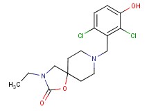 8-(2,6-dichloro-3-hydroxybenzyl)-3-ethyl-1-oxa-3,8-diazaspiro[4.5]decan-2-one