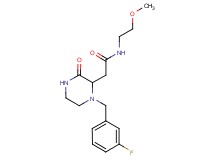 2-[1-(3-fluorobenzyl)-3-oxo-2-piperazinyl]-N-(2-methoxyethyl)acetamide