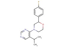 2-(4-fluorophenyl)-4-(5-isopropylpyrimidin-4-yl)morpholine