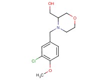 [4-(3-chloro-4-methoxybenzyl)morpholin-3-yl]methanol