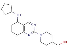 {1-[5-(cyclopentylamino)-5,6,7,8-tetrahydro-2-quinazolinyl]-4-piperidinyl}methanol