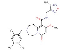 9-methoxy-N-[(4-methyl-1,2,5-oxadiazol-3-yl)methyl]-7-oxo-3-(2,4,5-trimethylbenzyl)-1,2,3,4,5,7-hexahydropyrido[1,2-d][1,4]diazepine-10-carboxamide
