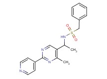 N-[1-(4-methyl-2-pyridin-4-ylpyrimidin-5-yl)ethyl]-1-phenylmethanesulfonamide