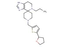 5-propyl-1'-{[5-(tetrahydrofuran-2-yl)-2-thienyl]methyl}-1,5,6,7-tetrahydrospiro[imidazo[4,5-c]pyridine-4,4'-piperidine]