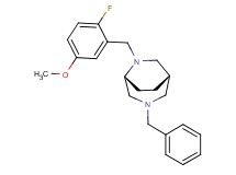 (1S*,5R*)-3-benzyl-6-(2-fluoro-5-methoxybenzyl)-3,6-diazabicyclo[3.2.2]nonane