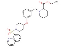 ethyl 1-(3-{[1-(8-quinolinylsulfonyl)-4-piperidinyl]oxy}benzyl)-2-piperidinecarboxylate