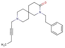 9-pent-2-yn-1-yl-2-(2-phenylethyl)-2,9-diazaspiro[5.5]undecan-3-one