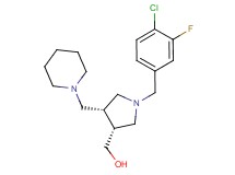 [(3R*,4R*)-1-(4-chloro-3-fluorobenzyl)-4-(piperidin-1-ylmethyl)pyrrolidin-3-yl]methanol