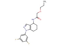 N-[1-(3,5-difluorophenyl)-4,5,6,7-tetrahydro-1H-indazol-4-yl]-2-propoxyacetamide