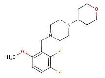 1-(2,3-difluoro-6-methoxybenzyl)-4-(tetrahydro-2H-pyran-4-yl)piperazine