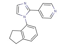 4-[1-(2,3-dihydro-1H-inden-4-yl)-1H-imidazol-2-yl]pyridine