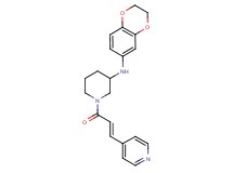 N-(2,3-dihydro-1,4-benzodioxin-6-yl)-1-[(2E)-3-(4-pyridinyl)-2-propenoyl]-3-piperidinamine