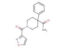 1-[1-(3-isoxazolylcarbonyl)-4-phenyl-4-piperidinyl]ethanone