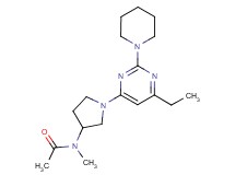 N-[1-(6-ethyl-2-piperidin-1-ylpyrimidin-4-yl)pyrrolidin-3-yl]-N-methylacetamide