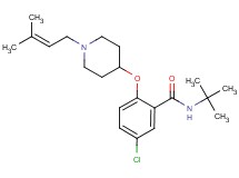 N-(tert-butyl)-5-chloro-2-{[1-(3-methyl-2-buten-1-yl)-4-piperidinyl]oxy}benzamide