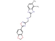 1-[5-(1,3-benzodioxol-5-yl)-1,2,4-oxadiazol-3-yl]-N-[(6,7-dimethyl-1H-benzimidazol-2-yl)methyl]methanamine
