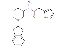 N-[1-(2,3-dihydro-1H-inden-2-yl)-3-piperidinyl]-N-methyl-2-(2-thienyl)acetamide