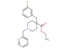 ethyl 4-(3-fluorobenzyl)-1-(2-pyridinylmethyl)-4-piperidinecarboxylate