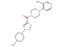 [cis-4-(4-{[4-(3-methylpyridin-4-yl)piperazin-1-yl]carbonyl}-1H-1,2,3-triazol-1-yl)cyclohexyl]amine
