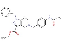 ethyl 5-[4-(acetylamino)benzyl]-1-benzyl-4,5,6,7-tetrahydro-1H-pyrazolo[4,3-c]pyridine-3-carboxylate