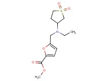 methyl 5-{[(1,1-dioxidotetrahydro-3-thienyl)(ethyl)amino]methyl}-2-furoate