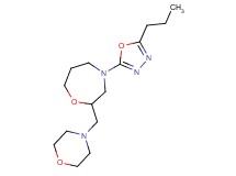 2-(morpholin-4-ylmethyl)-4-(5-propyl-1,3,4-oxadiazol-2-yl)-1,4-oxazepane