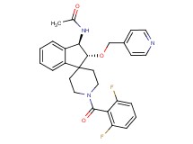 N-[(2R*,3R*)-1'-(2,6-difluorobenzoyl)-2-(4-pyridinylmethoxy)-2,3-dihydrospiro[indene-1,4'-piperidin]-3-yl]acetamide