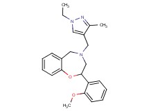 4-[(1-ethyl-3-methyl-1H-pyrazol-4-yl)methyl]-2-(2-methoxyphenyl)-2,3,4,5-tetrahydro-1,4-benzoxazepine