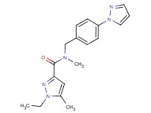 1-ethyl-N,5-dimethyl-N-[4-(1H-pyrazol-1-yl)benzyl]-1H-pyrazole-3-carboxamide