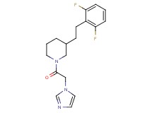 3-[2-(2,6-difluorophenyl)ethyl]-1-(1H-imidazol-1-ylacetyl)piperidine