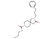 3-oxo-2-(3-phenylpropyl)-N-propyl-2,8-diazaspiro[4.5]decane-8-carboxamide