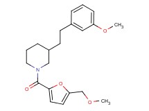 1-[5-(methoxymethyl)-2-furoyl]-3-[2-(3-methoxyphenyl)ethyl]piperidine