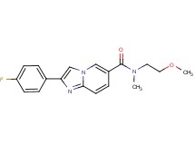 2-(4-fluorophenyl)-N-(2-methoxyethyl)-N-methylimidazo[1,2-a]pyridine-6-carboxamide