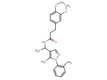 3-(3,4-dimethoxyphenyl)-N-{1-[5-methyl-1-(2-methylphenyl)-1H-pyrazol-4-yl]ethyl}propanamide