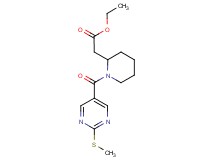 ethyl (1-{[2-(methylthio)-5-pyrimidinyl]carbonyl}-2-piperidinyl)acetate