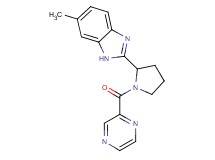 6-methyl-2-[1-(2-pyrazinylcarbonyl)-2-pyrrolidinyl]-1H-benzimidazole