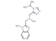 1-(4-isopropyl-4H-1,2,4-triazol-3-yl)-N-methyl-N-[(1-methyl-1H-benzimidazol-2-yl)methyl]methanamine