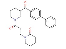 1-{3-[3-(4-biphenylylcarbonyl)-1-piperidinyl]-3-oxopropyl}-2-piperidinone