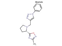 3-methyl-5-{(2S)-1-[(1-phenyl-1H-1,2,3-triazol-4-yl)methyl]pyrrolidin-2-yl}-1,2,4-oxadiazole