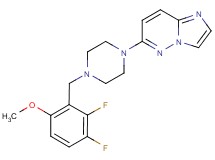 6-[4-(2,3-difluoro-6-methoxybenzyl)piperazin-1-yl]imidazo[1,2-b]pyridazine