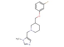 3-[(3-fluorophenoxy)methyl]-1-[(1-methyl-1H-imidazol-5-yl)methyl]piperidine