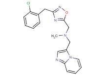 1-[3-(2-chlorobenzyl)-1,2,4-oxadiazol-5-yl]-N-(imidazo[1,2-a]pyridin-3-ylmethyl)-N-methylmethanamine