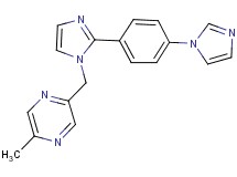 2-({2-[4-(1H-imidazol-1-yl)phenyl]-1H-imidazol-1-yl}methyl)-5-methylpyrazine