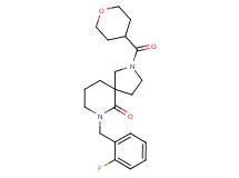 7-(2-fluorobenzyl)-2-(tetrahydro-2H-pyran-4-ylcarbonyl)-2,7-diazaspiro[4.5]decan-6-one