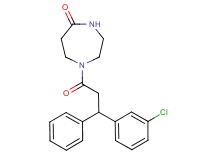 1-[3-(3-chlorophenyl)-3-phenylpropanoyl]-1,4-diazepan-5-one