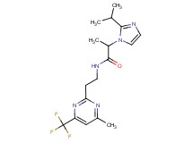 2-(2-isopropyl-1H-imidazol-1-yl)-N-{2-[4-methyl-6-(trifluoromethyl)-2-pyrimidinyl]ethyl}propanamide