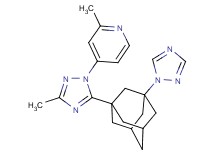 2-methyl-4-{3-methyl-5-[3-(1H-1,2,4-triazol-1-yl)-1-adamantyl]-1H-1,2,4-triazol-1-yl}pyridine